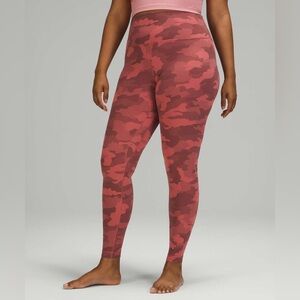 Lululemon Align High-Rise Pant 28" Heritage 365 Camo Brier Rose Multi Size 10‎